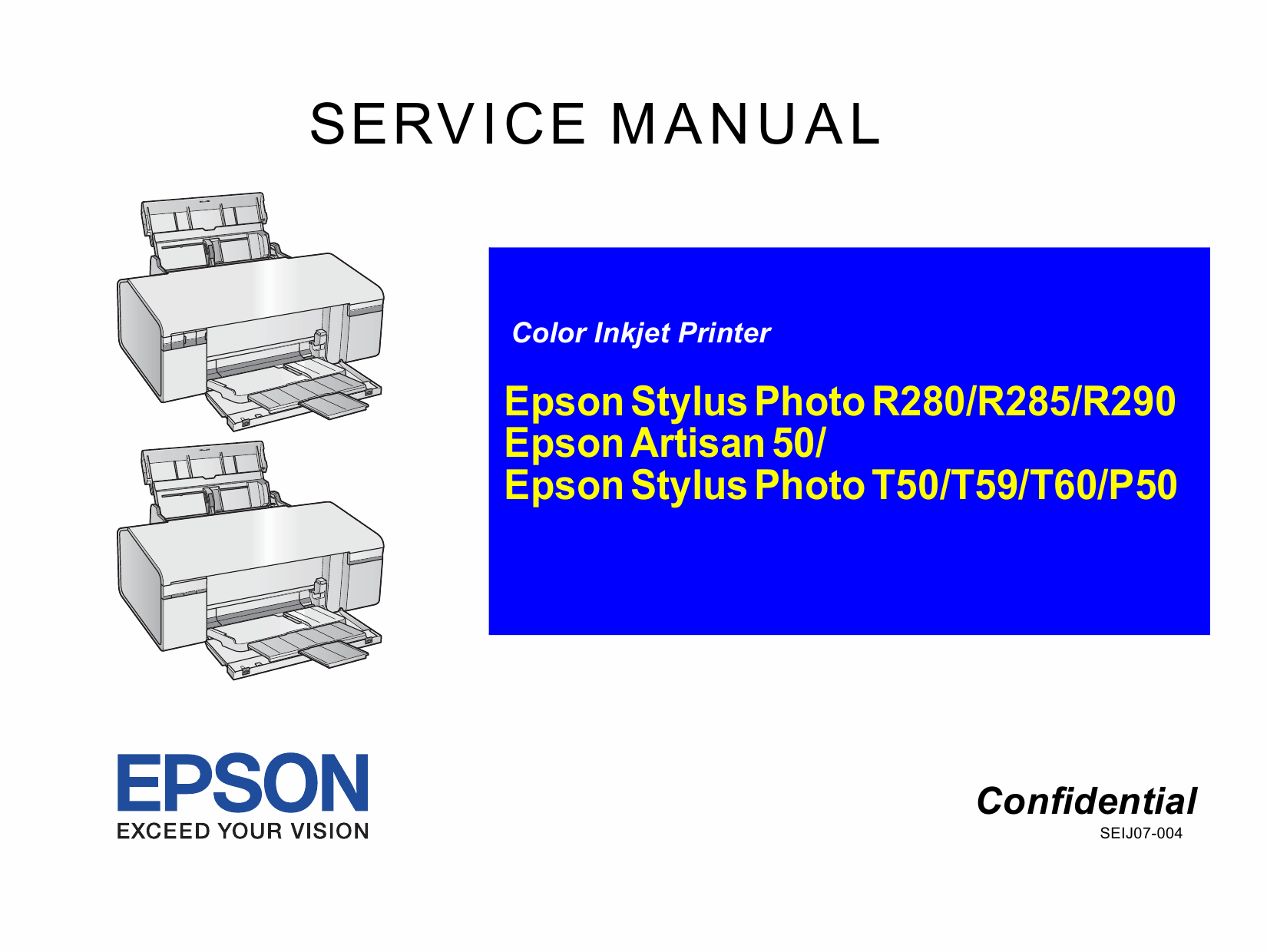 EPSON StylusPhoto T50 T59 T60 P50 Service Manual-1